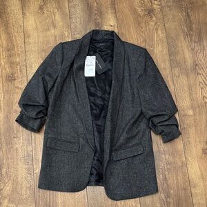 NWT Zara Charcoal Gray Blazer